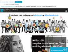 Tablet Screenshot of ortodonciapalmademallorca.com